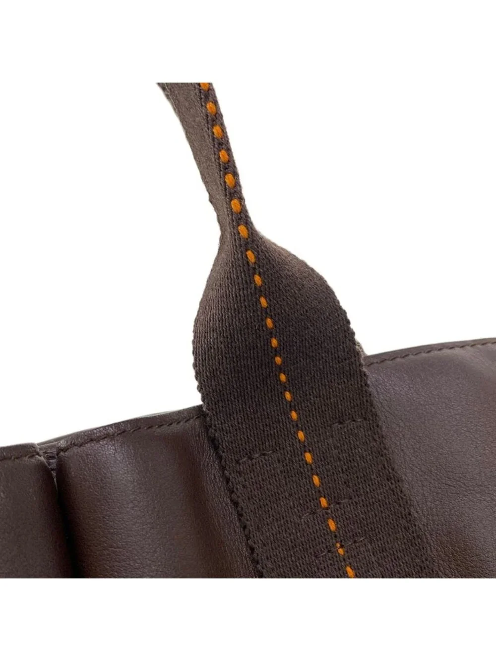 Hermes Tote Caravan Vertical MM Havana Silver